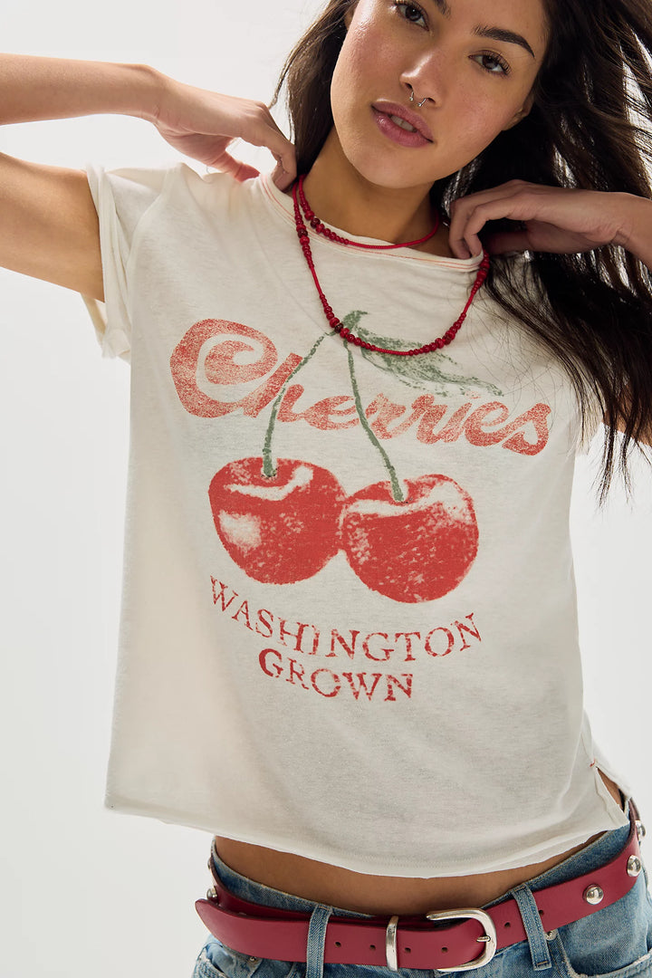 Free People Nova Cherry Tee