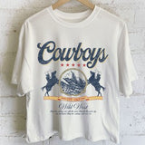 Rustee Cowboy Wild West Long Crop Tee
