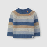 Snug Striped Knit Sweater