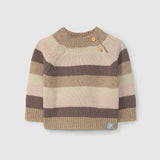 Snug Striped Knit Sweater