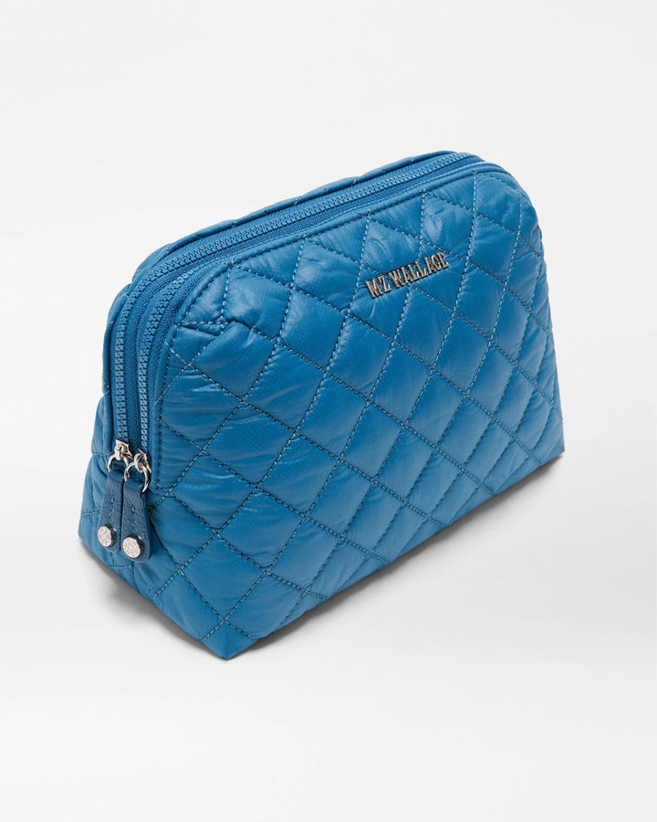 MZ Wallace Medium Double Zip Cosmetic Bag - Atlantic Blue