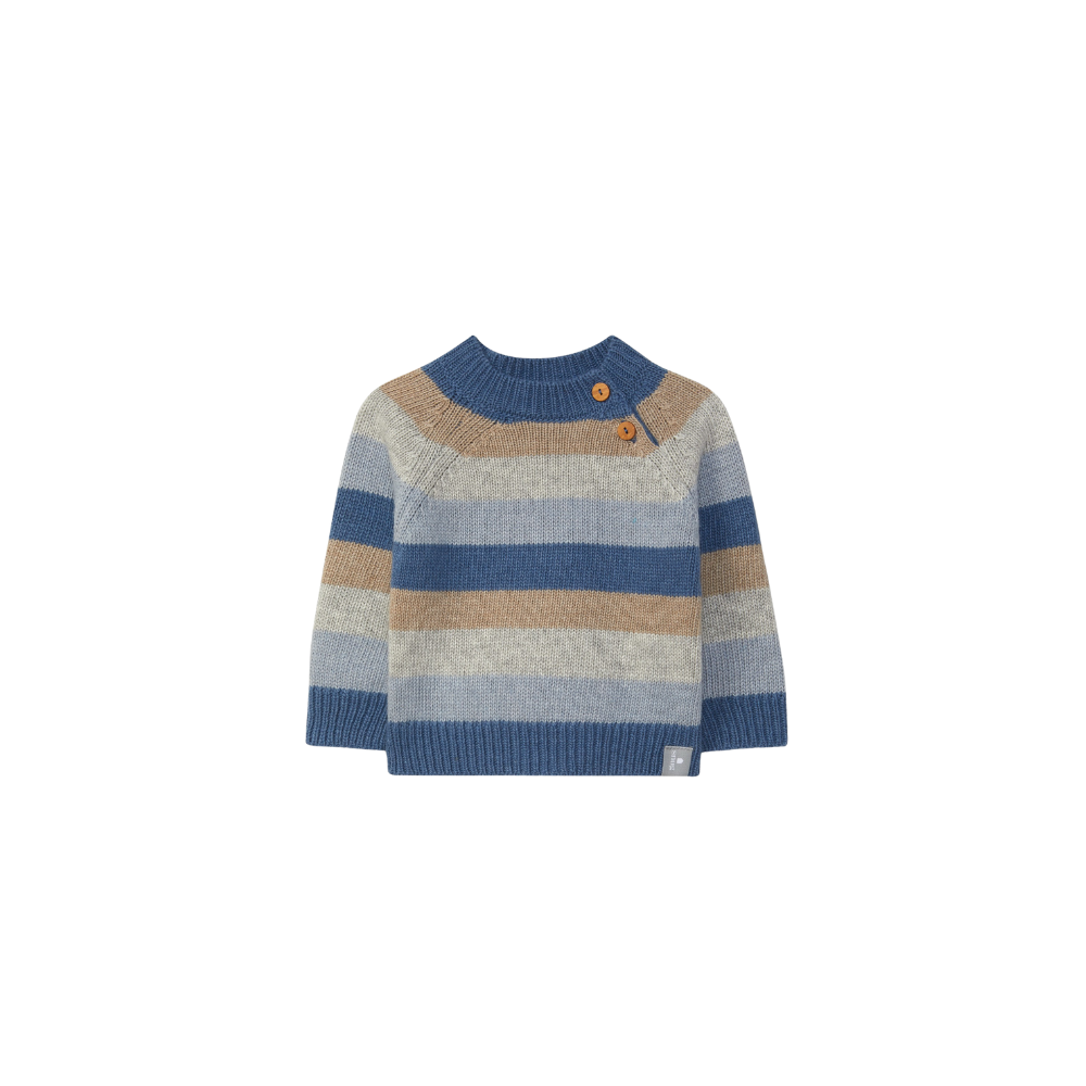 Snug Striped Knit Sweater