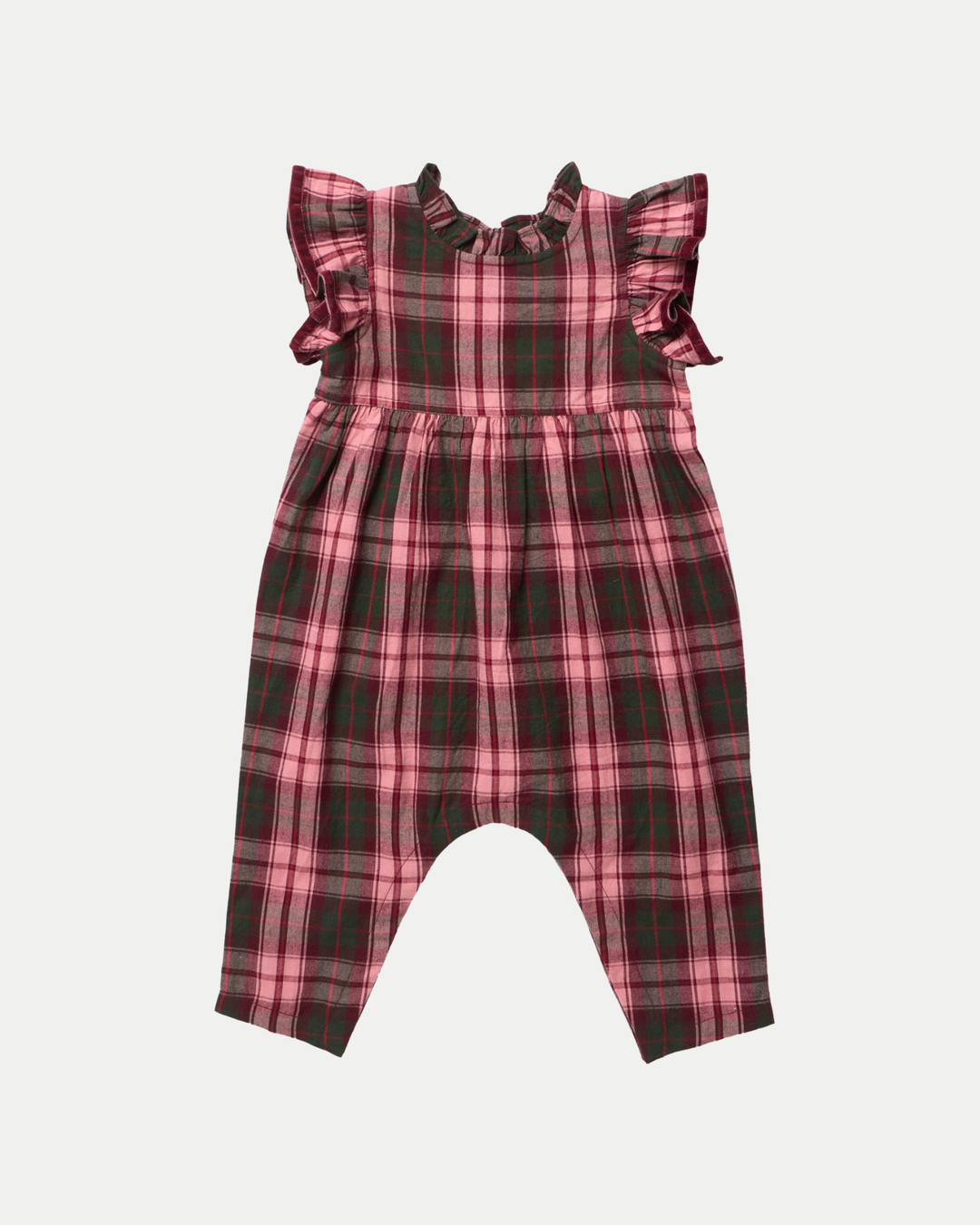 Pink Chicken Baby Girls Jennifer Tartan Jumper