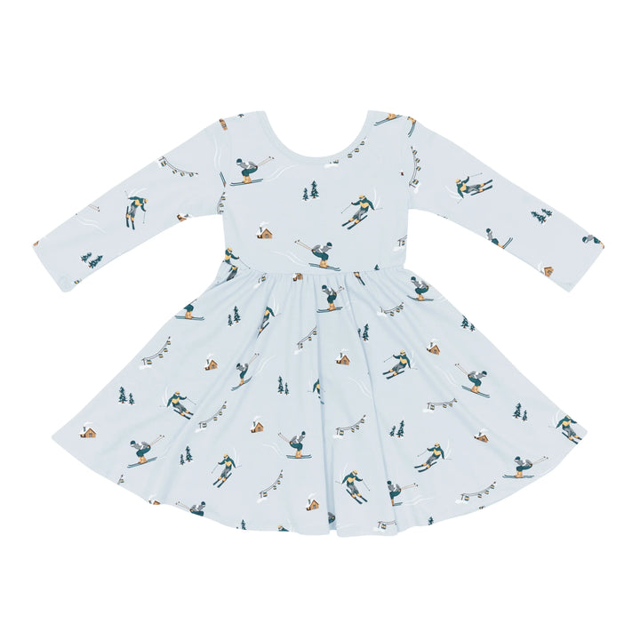Kyte Baby Ski Print LS Twirl Dress