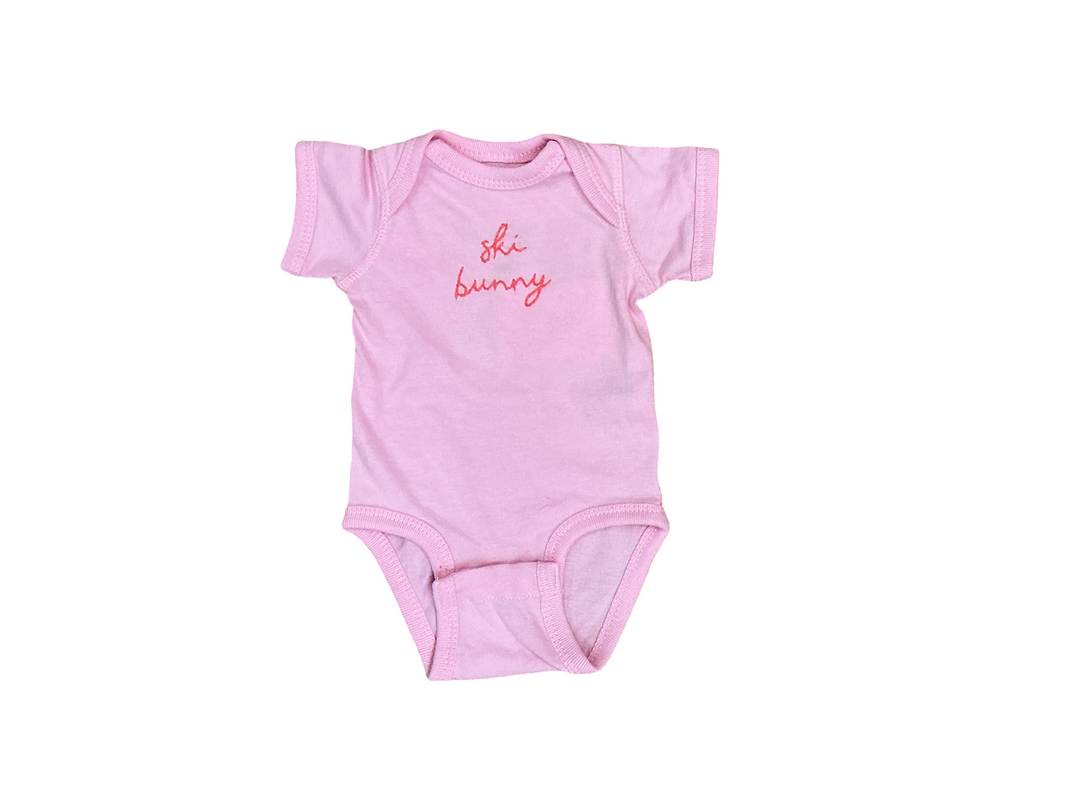 Sweet Olive Ski Bunny Embroidered Onesie Skipper & Scout 