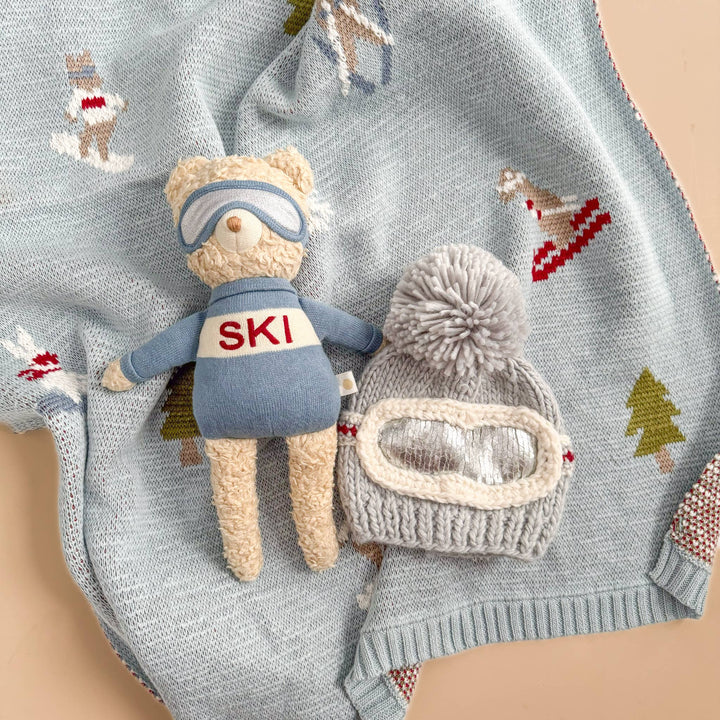 The Blueberry Hill Ski Goggles Beanie Bowie Grey