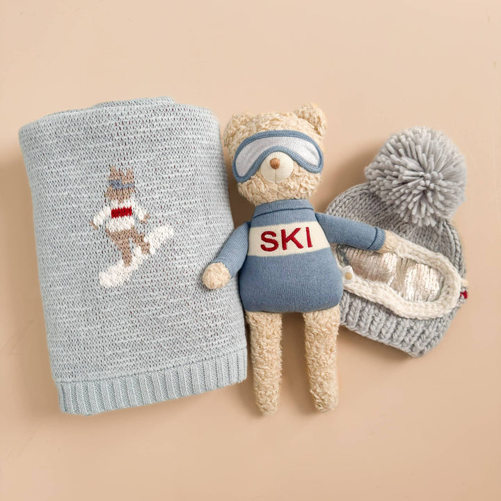 The Blueberry Hill Ski Baby Blanket
