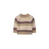 Snug Striped Knit Sweater