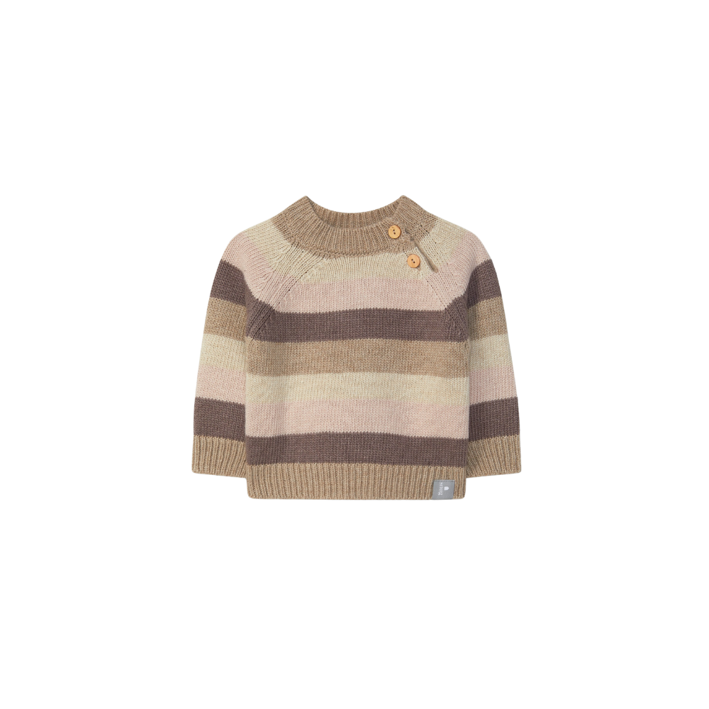 Snug Striped Knit Sweater