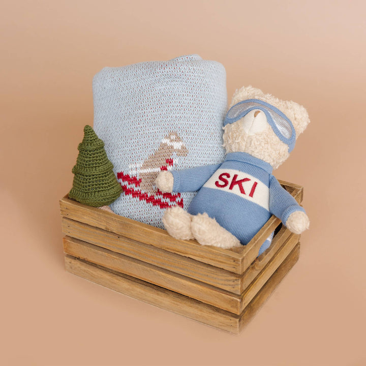 The Blueberry Hill Ski Baby Blanket
