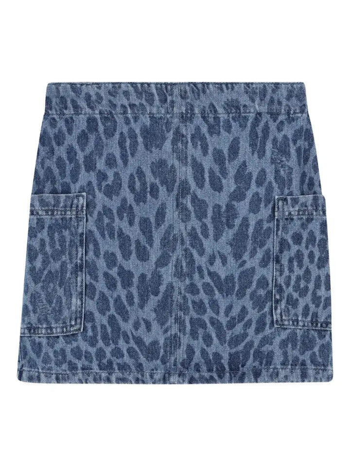 Zadig & Voltaire Voltaire Leopard Print Denim Skirt Skipper & Scout 
