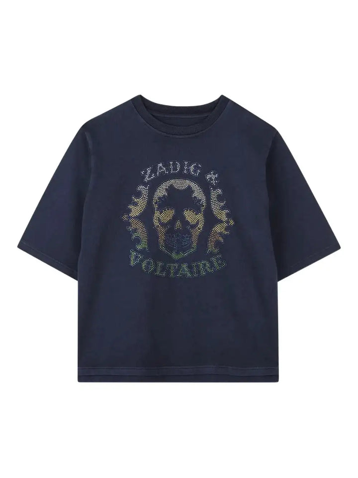 Zadig & Voltaire Skull Embellished Tee Skipper & Scout 