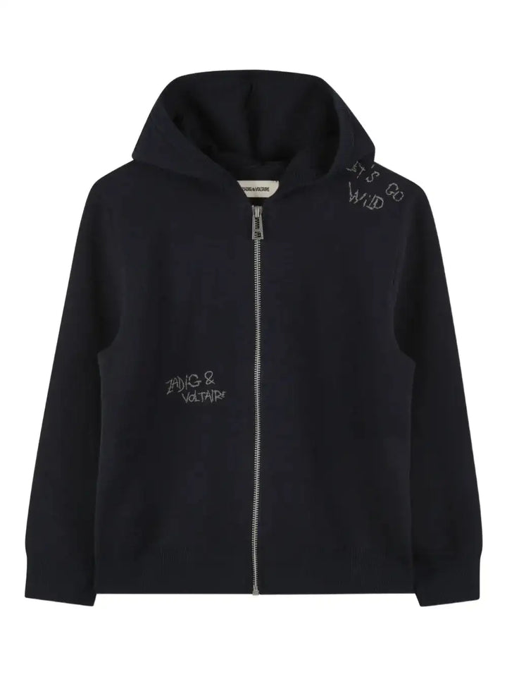 Zadig & Voltaire Embroidered Zip Hoodie Skipper & Scout 