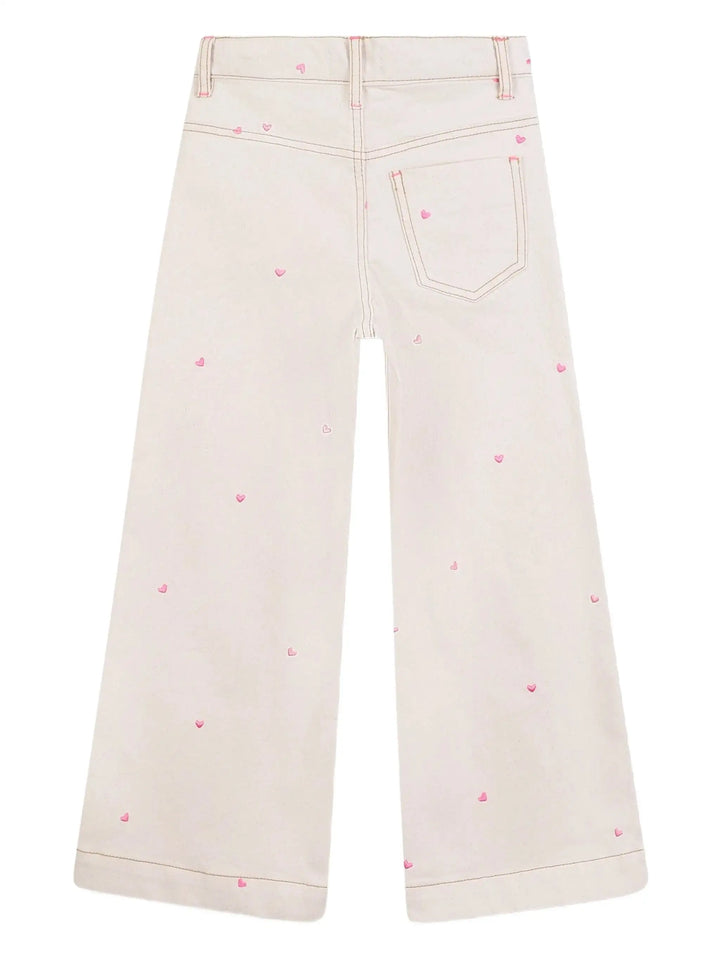 Billieblush Wide Leg Embroidered Heart Pants Skipper & Scout 
