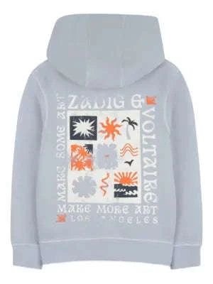 Zadig & Voltaire Make Art Graphic Back Zip Hoodie Skipper & Scout 
