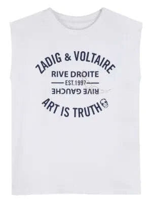 Zadig & Voltaire Art is Truth Logo Muscle Tee Skipper & Scout 