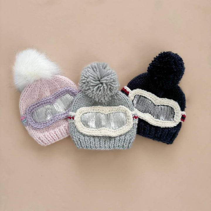The Blueberry Hill Ski Goggles Beanie Baby Pink