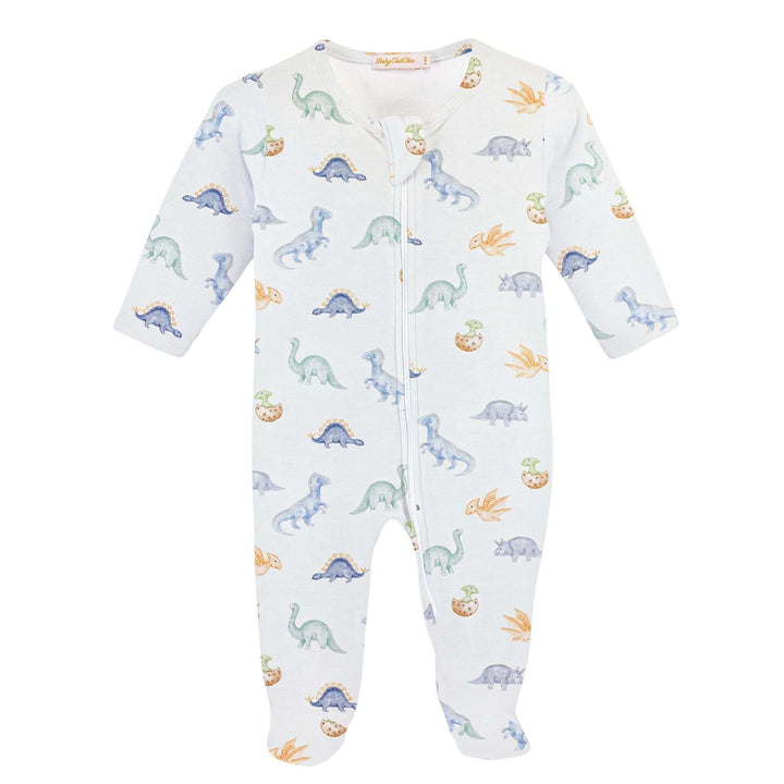 Baby Club Chic Baby Dinos Zip Footie Printed Skipper & Scout 