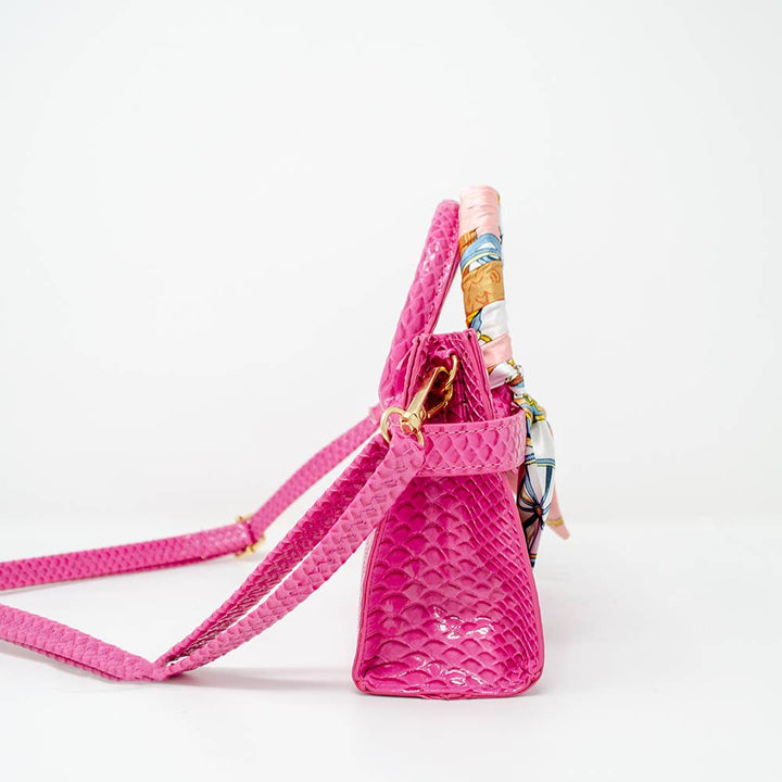 Tiny Treats Crocodile Scarf Handbag
