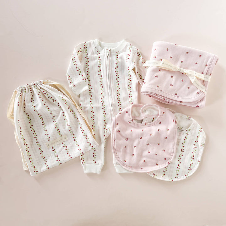 The Blueberry Hill Organic Cotton  Newborn Baby Shower Gift