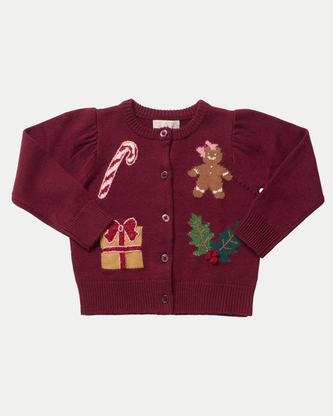 Pink Chicken Girls Constance Sweater - Holiday Patches