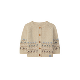 Snug Knitted Flowers Cardigan