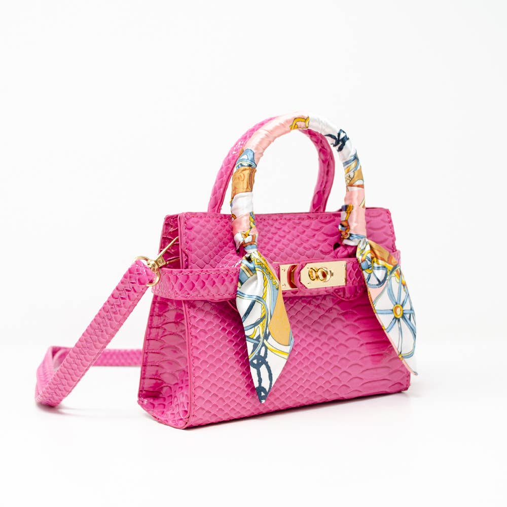 Tiny Treats Crocodile Scarf Handbag