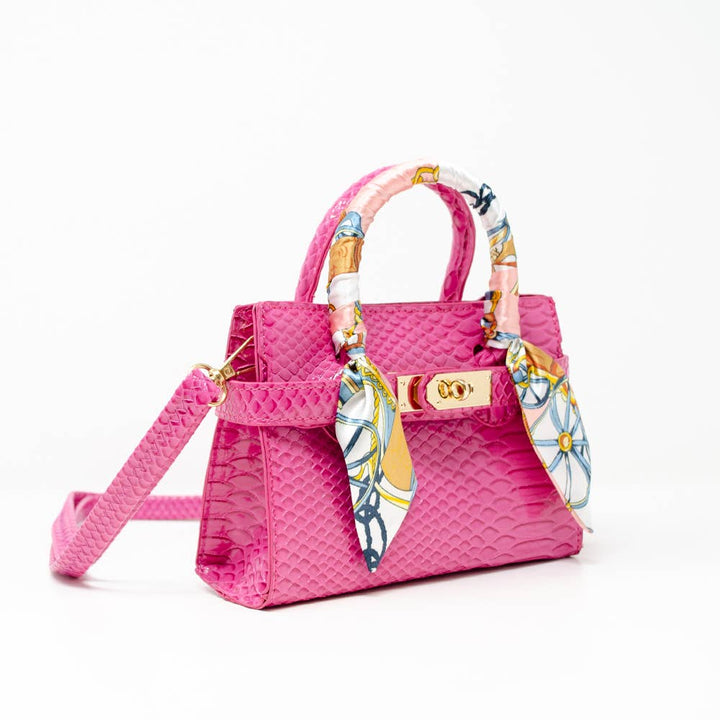 Tiny Treats Crocodile Scarf Handbag