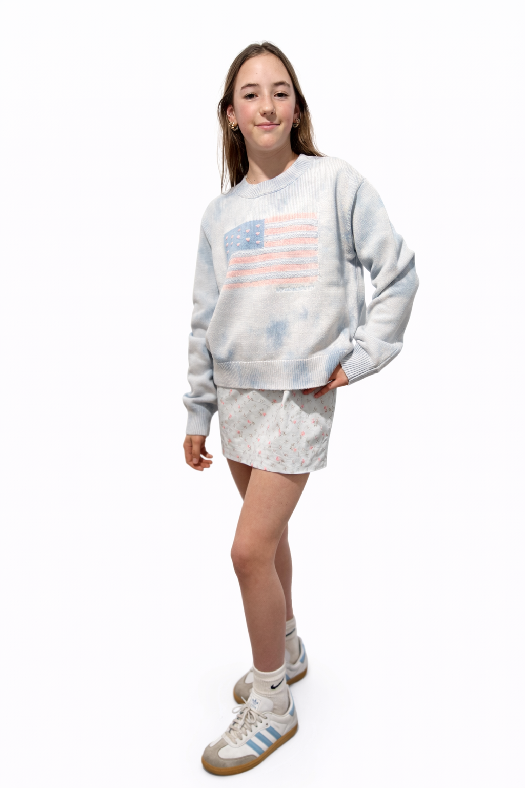Love Shack Fancy Ty Flag Pullover