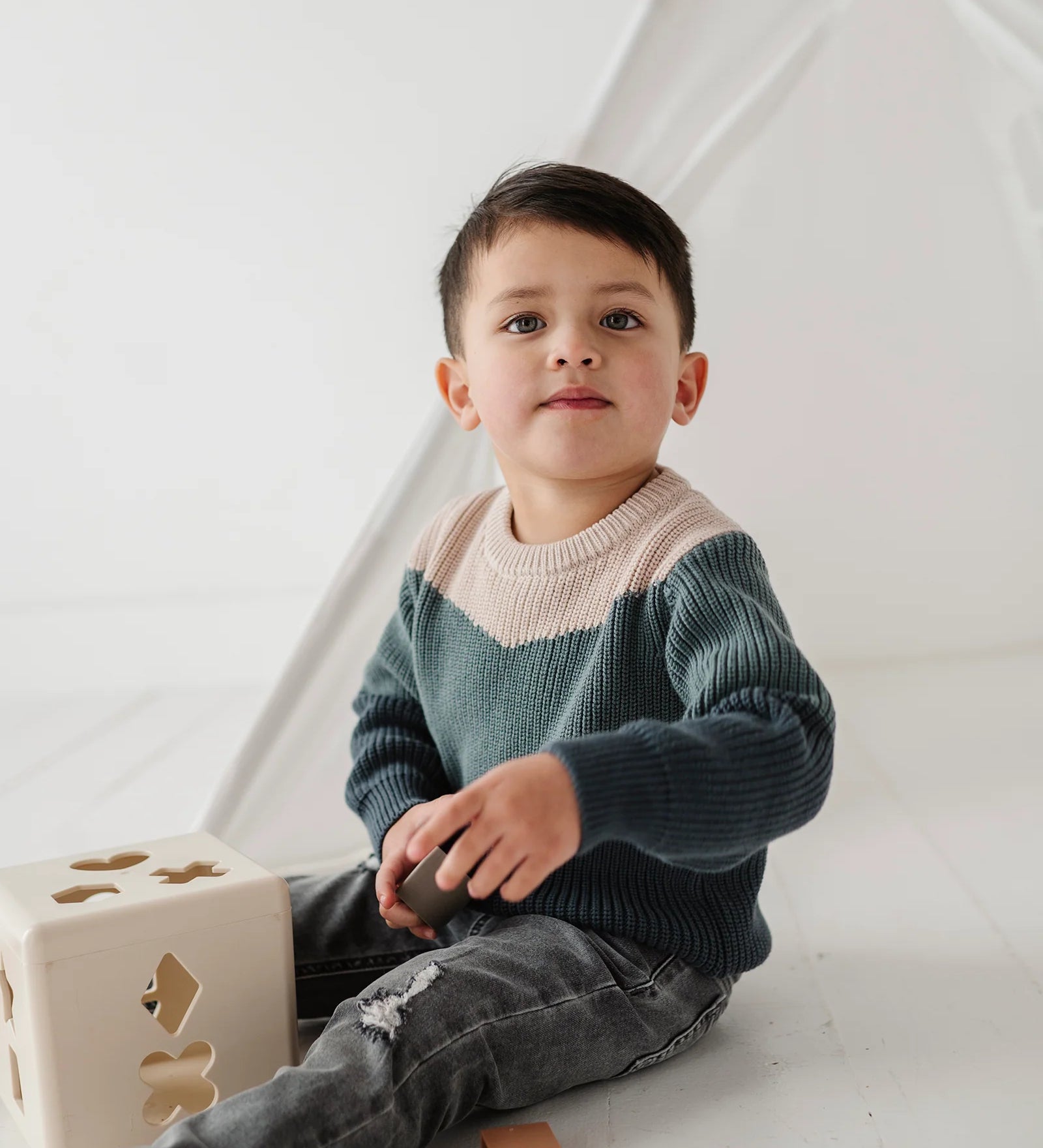 babysprouts Colorblock Knit Sweater