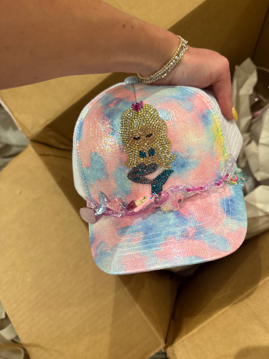 Bari girl's trucker hat -toddler