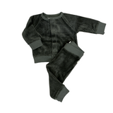 BabyFace Velour Baby Pant/Cardigan Set