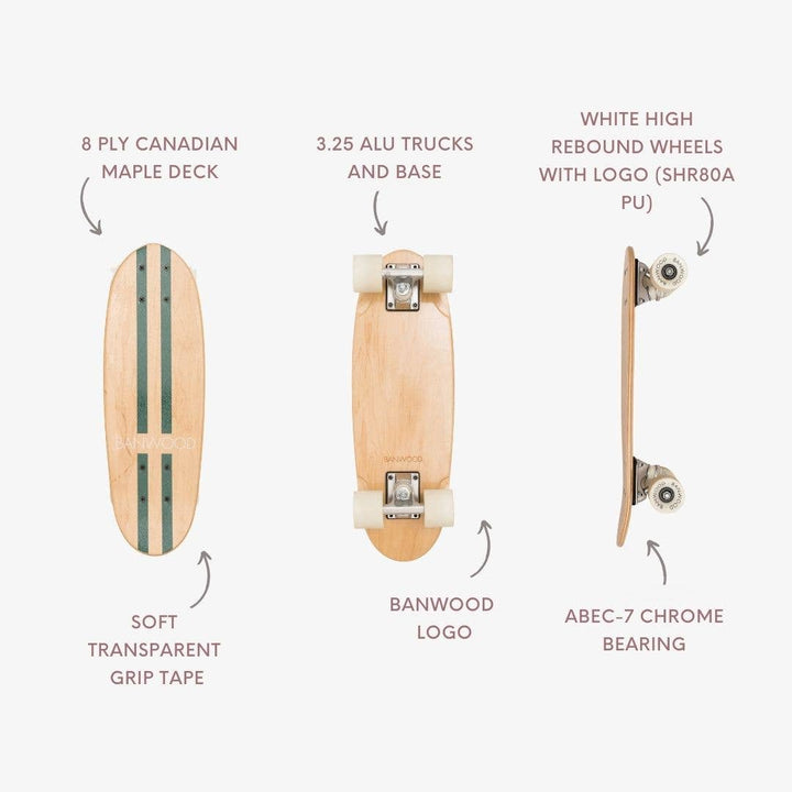 Banwood Skateboard - GREEN