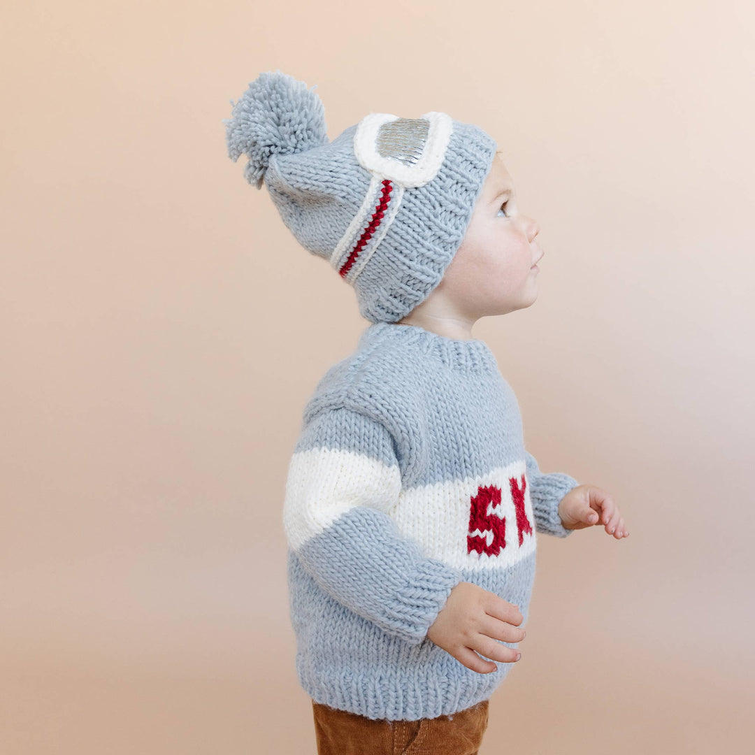 The Blueberry Hill Ski Sweater Bowie Grey