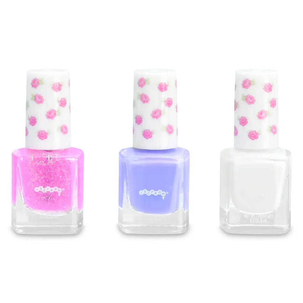 iscream fancy floral nail polish set
