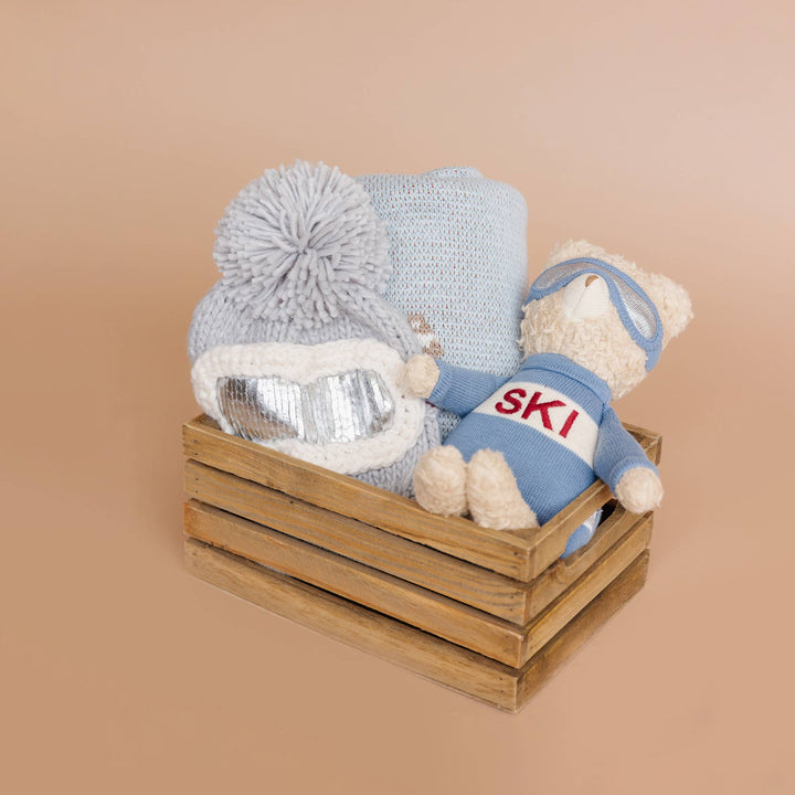 The Blueberry Hill Ski Goggles Beanie Bowie Grey