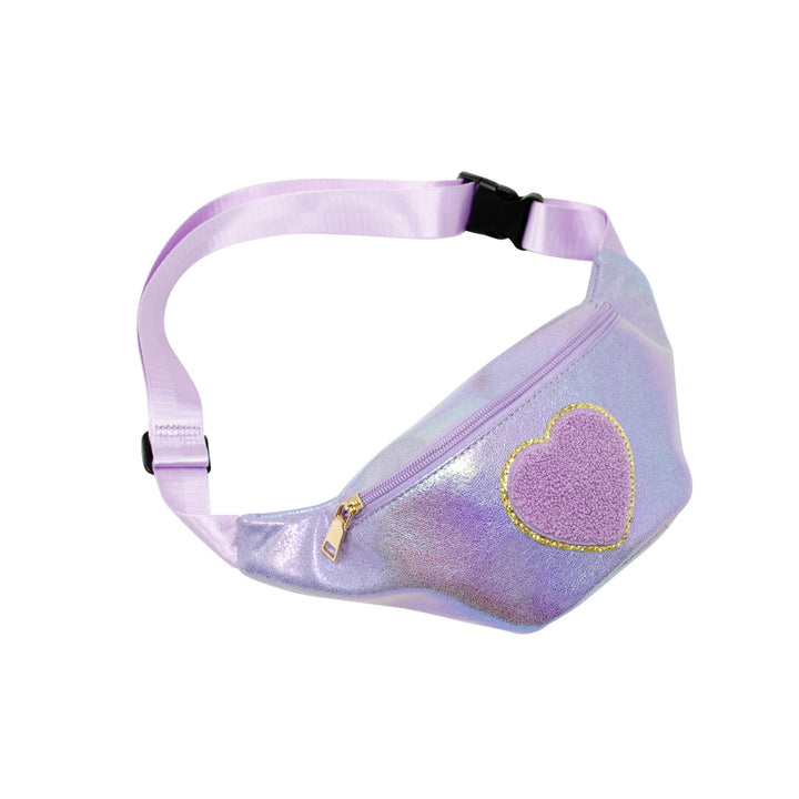 Shiny Heart Patch Sling Bag