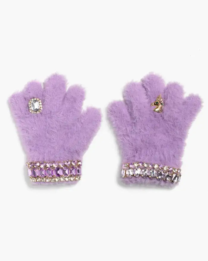 Super Smalls Lavender Dreams Jeweled Gloves Skipper & Scout 
