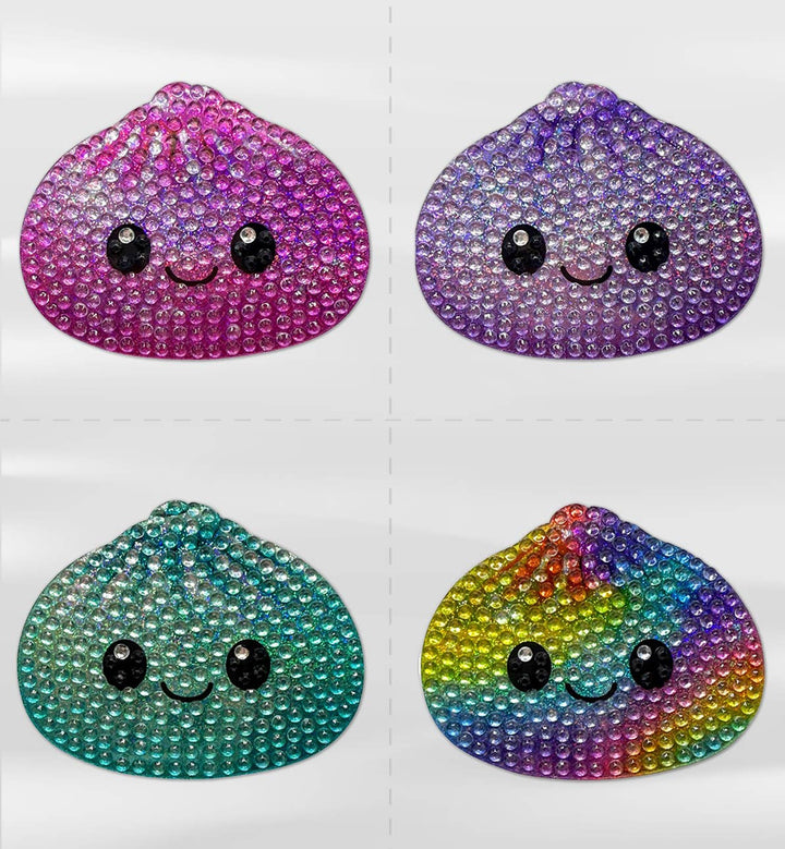 Surprise Dumpling Sticker Pack - 4 Stickers Included