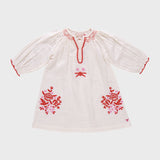 Pink Chicken Embroidered Ava Dress