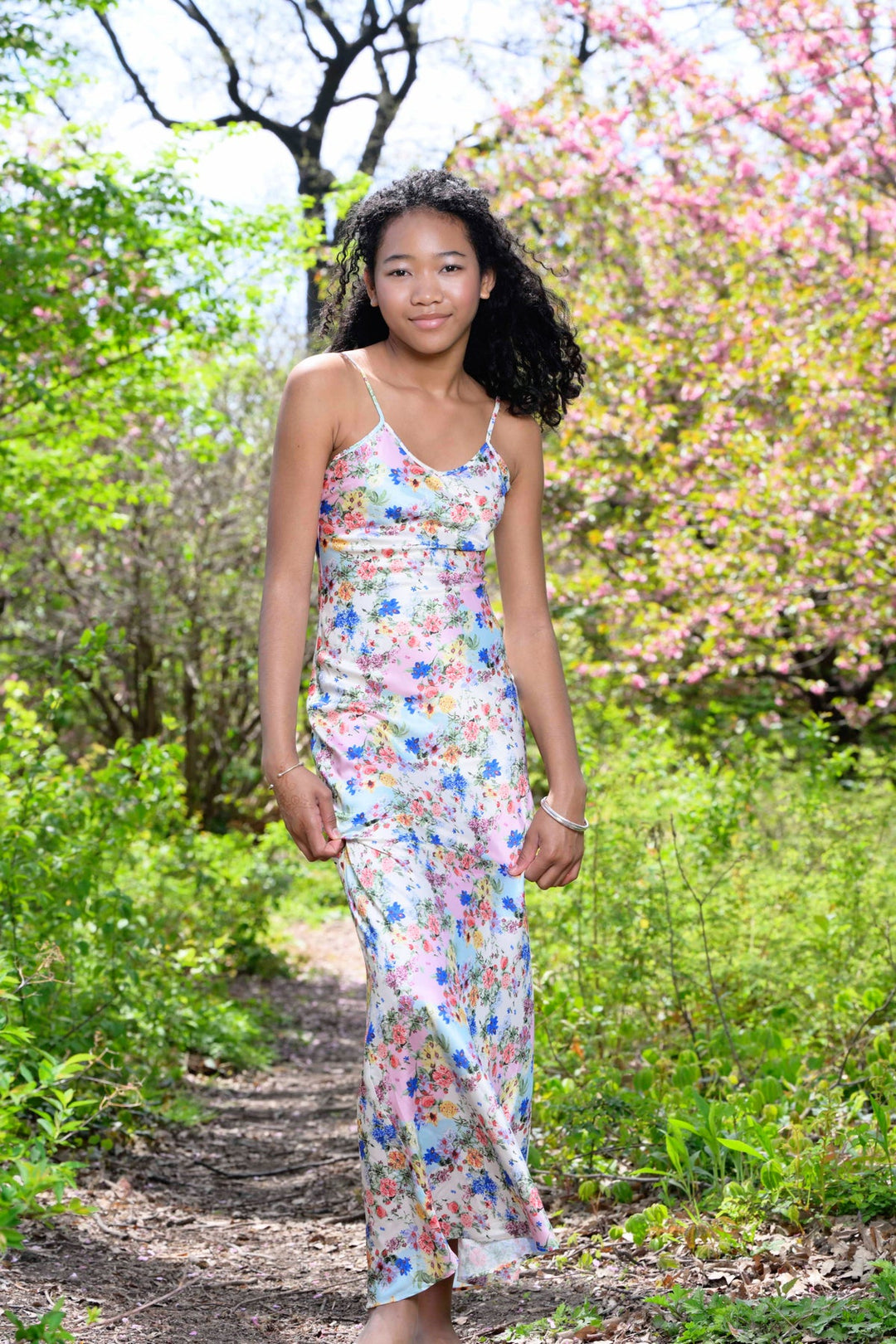 KatieJNYC Anastasia Patchwork Floral Dress