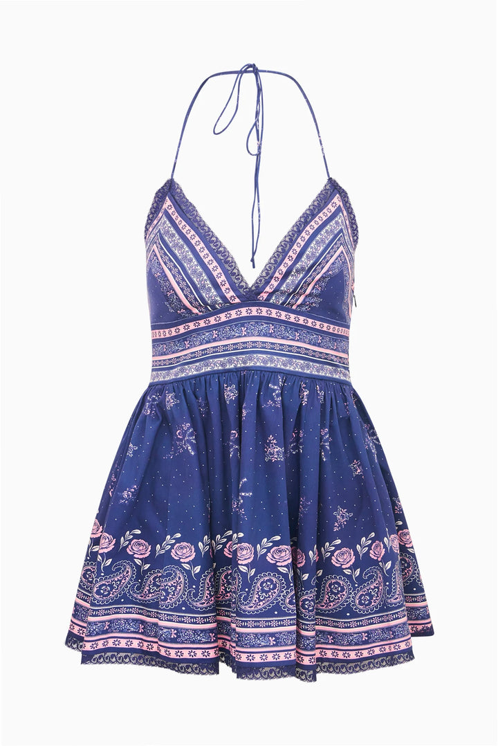 Love Shack Fancy Arletta Bandana Print Dress