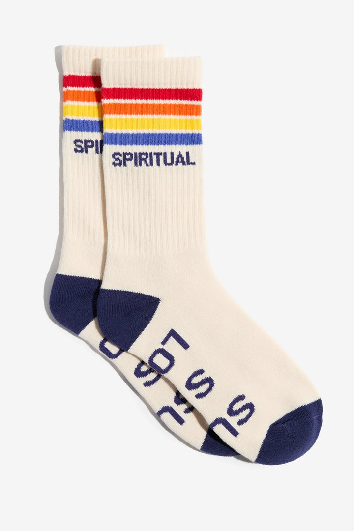 Spiritual Gangster Cali Stripe Crew Socks
