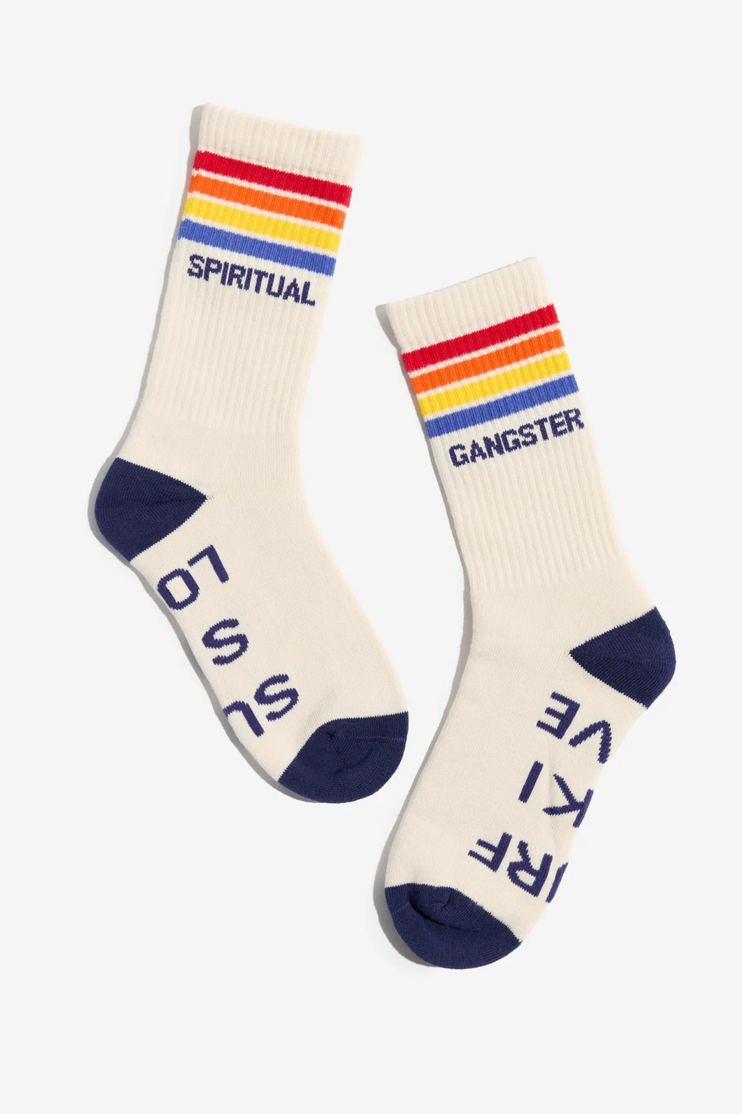 Spiritual Gangster Cali Stripe Crew Socks