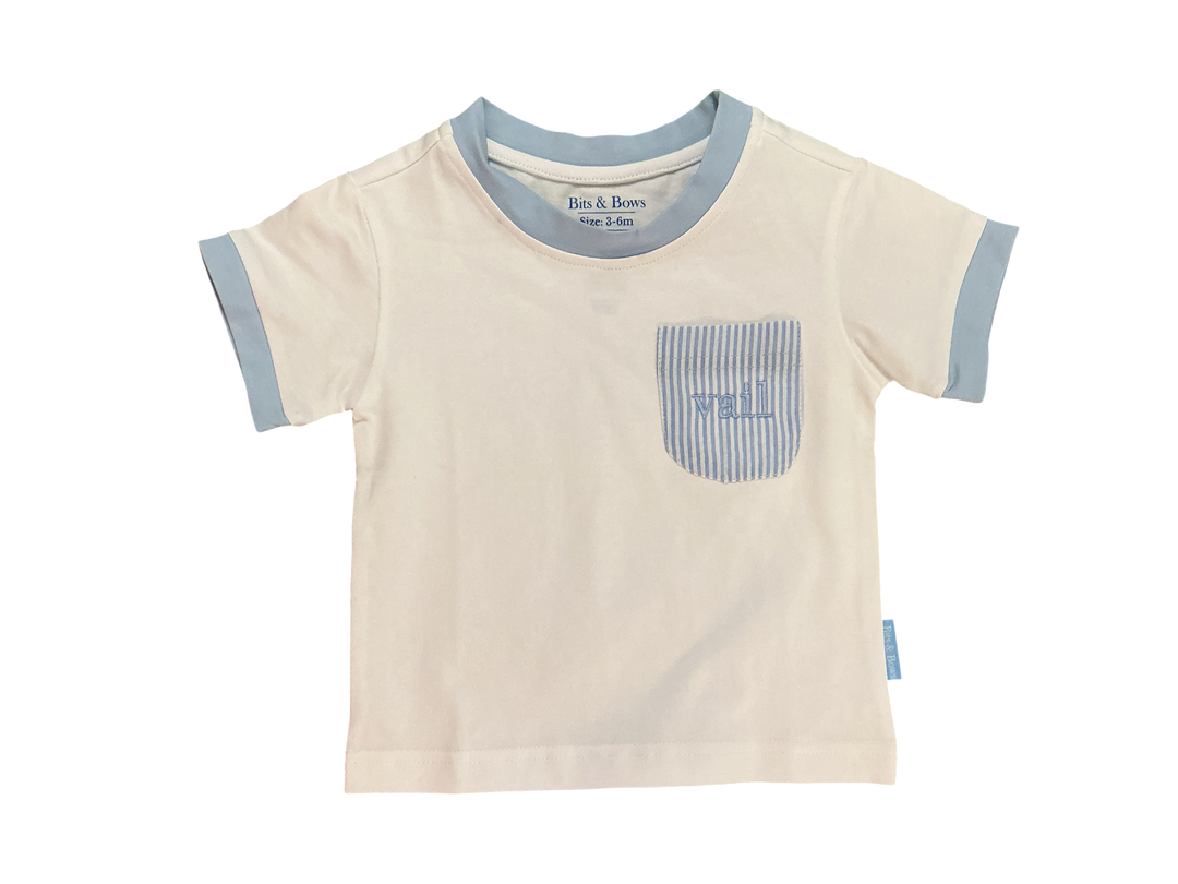 Bits "Vail" Seersucker Pocket Tee
