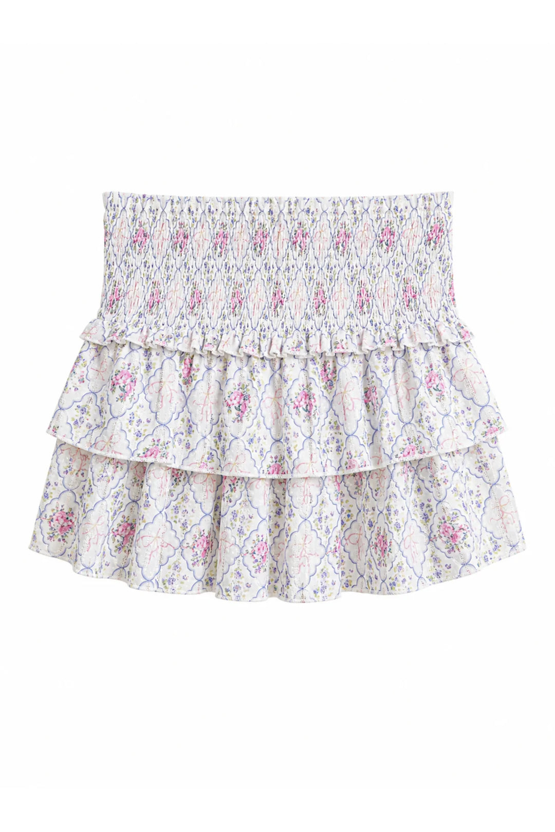 KatieJNYC Bianca Tiered Floral Skirt