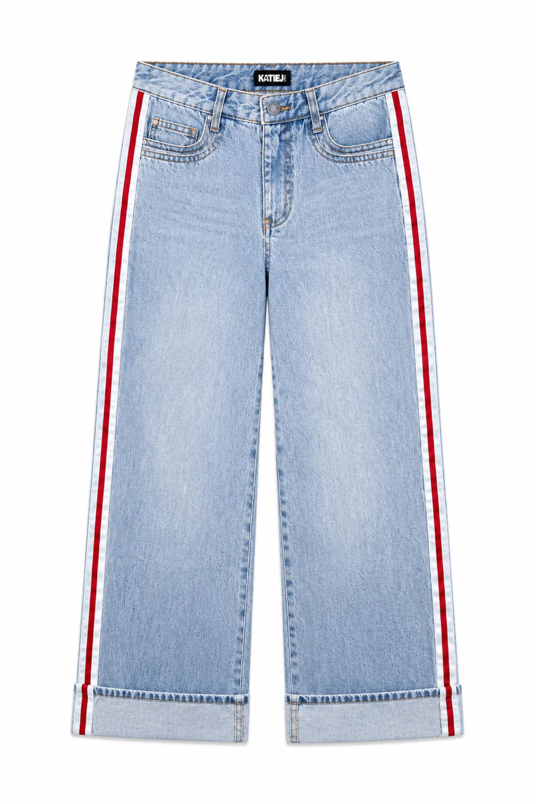 KatieJNYC Boston Wide Leg Cuffed Jean
