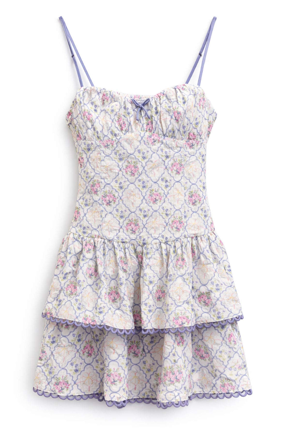 KatiejNYC Carol Tiered Mini Dress- Floral Bouquet Skipper & Scout 