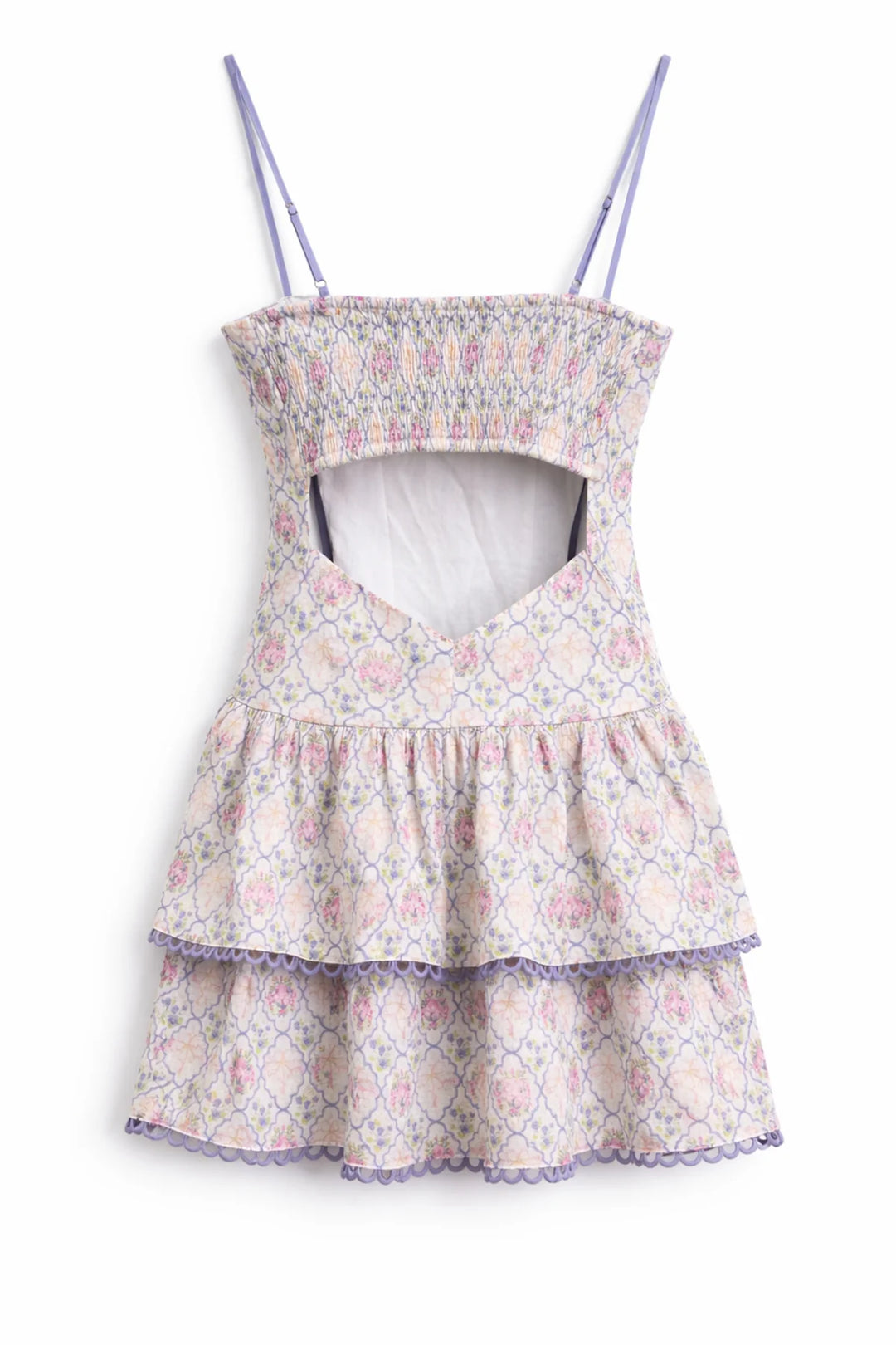 KatiejNYC Carol Tiered Mini Dress- Floral Bouquet