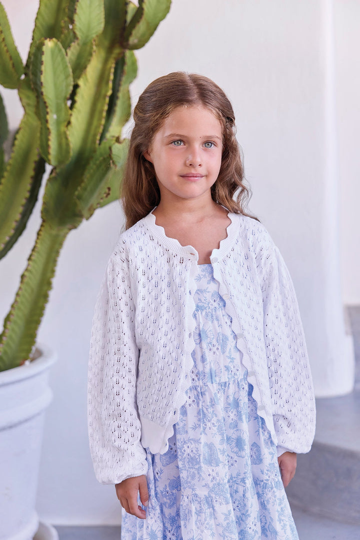 Tartine et Chocolat Openwork Cardigan